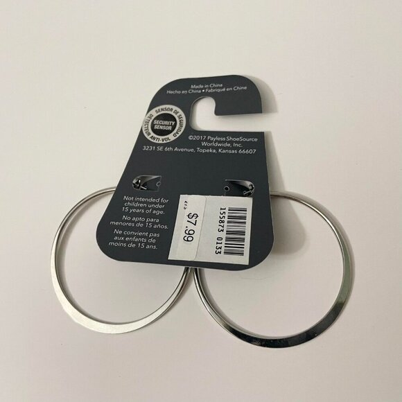 Minicci Silver Tone Hoop Earrings Lot of 2 - Picture 15 of 16